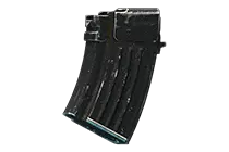 使用的7.62x39的加强筋10发装金属AK兼容弹匣。