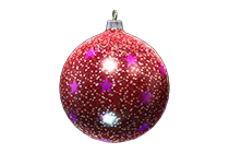 圣诞树装饰球（红）