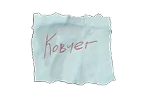 写有暗号Ark的纸条