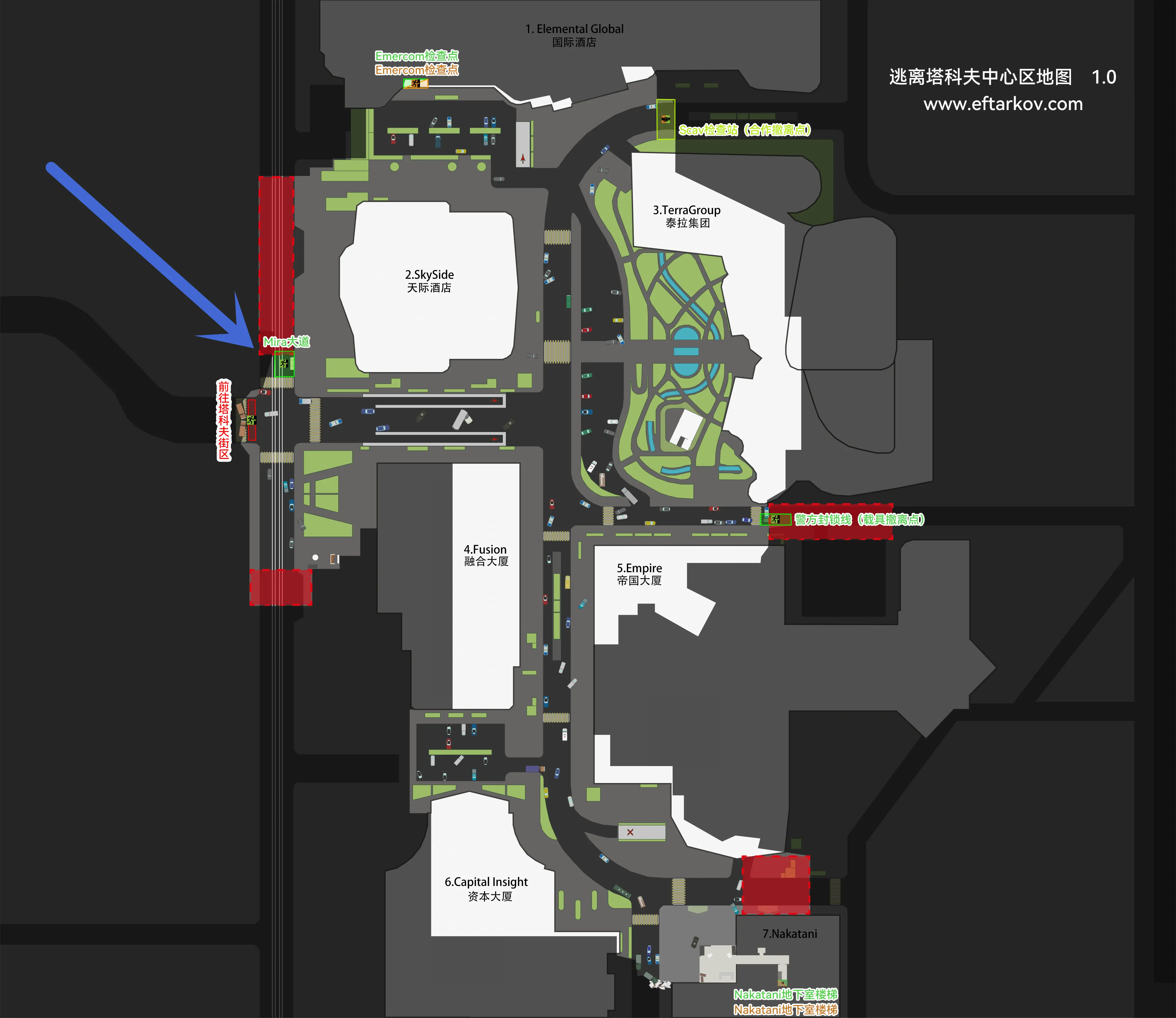 Mira大道_撤离点_逃离塔科夫Wiki，逃离塔科夫中文Wiki ，逃离塔科夫教程，逃离塔科夫工具，逃离塔科夫任务，逃离塔科夫百科，逃离塔科夫攻略，逃离塔科夫，塔科夫，藏身处，任务，维基，Tarkov，Escape  From Tarkov，Tarkov Market，Tarkov Wiki