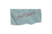 写有暗号Adaptation的纸条