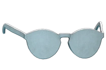 反光太阳镜 (白色)